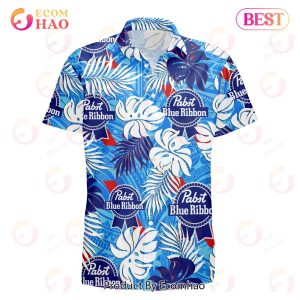 Pabst Blue Ribbon Tattoo Hawaiian Shirt And Shorts