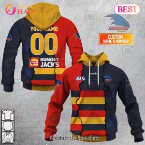Personalized 2023 AFL Mix Guernseys Adelaide Crows 3D Hoodie