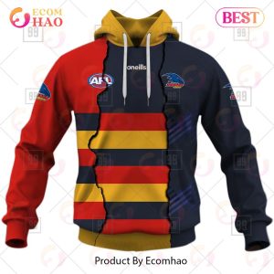 Personalized 2023 AFL Mix Guernseys Adelaide Crows 3D Hoodie