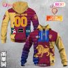 NBA Los Angeles Clippers Autism Awareness Hands Design 3D Hoodie