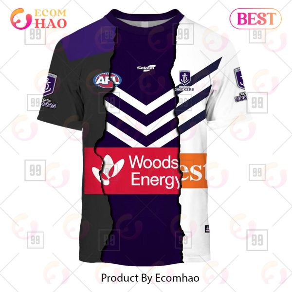 Personalized 2023 AFL Mix Guernseys Fremantle Dockers 3D Hoodie