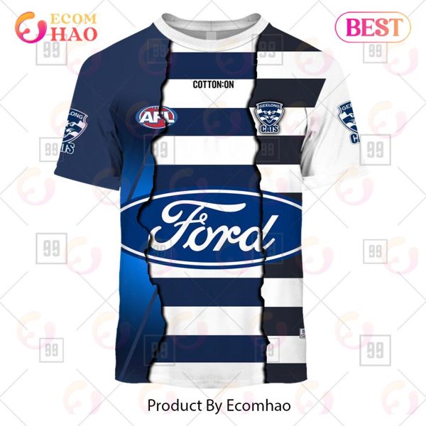 Personalized 2023 AFL Mix Guernseys Geelong Cats 3D Hoodie