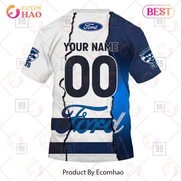 Personalized 2023 AFL Mix Guernseys Geelong Cats 3D Hoodie