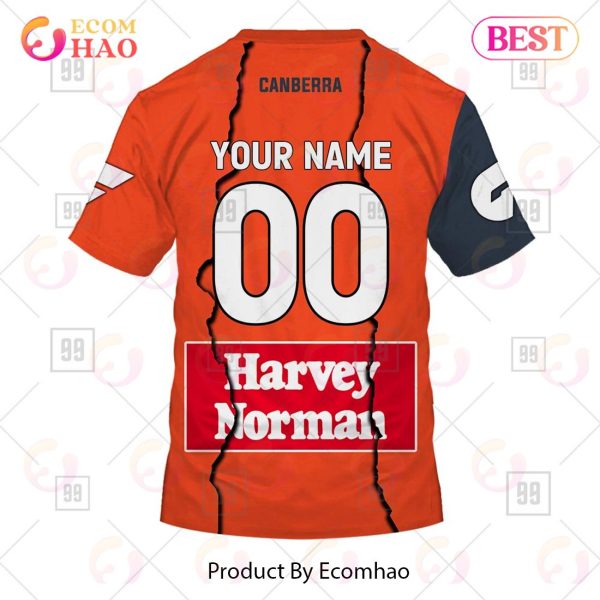 Personalized 2023 AFL Mix Guernseys Greater Western Sydney Giants 3D Hoodie