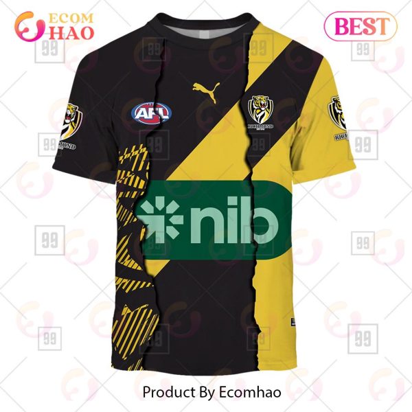 Personalized 2023 AFL Mix Guernseys Richmond Tigers 3D Hoodie
