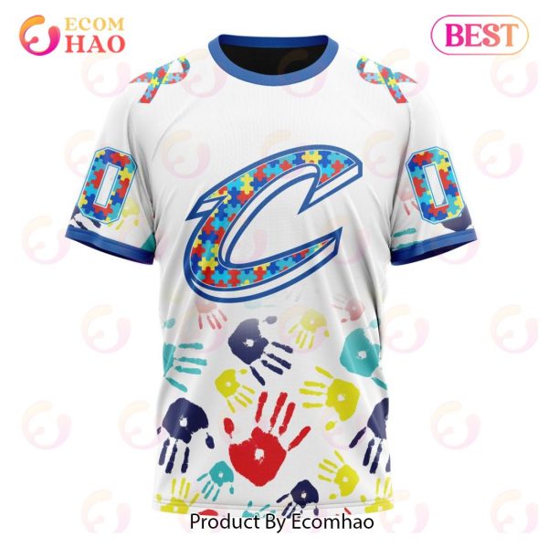 NBA Cleveland Cavaliers Autism Awareness Hands Design 3D Hoodie