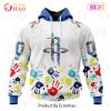 NBA Indiana Pacers Autism Awareness Hands Design 3D Hoodie NBA Indiana Pacers Autism Awareness Hands Design 3D Hoodie