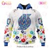 NBA Sacramento Kings Autism Awareness Hands Design 3D Hoodie