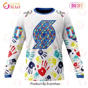 NBA Portland Trail Blazers Autism Awareness Hands Design 3D Hoodie