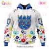 NBA San Antonio Spurs Autism Awareness Hands Design 3D Hoodie NBA San Antonio Spurs Autism Awareness Hands Design 3D Hoodie