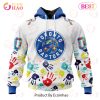 NBA San Antonio Spurs Autism Awareness Hands Design 3D Hoodie NBA San Antonio Spurs Autism Awareness Hands Design 3D Hoodie
