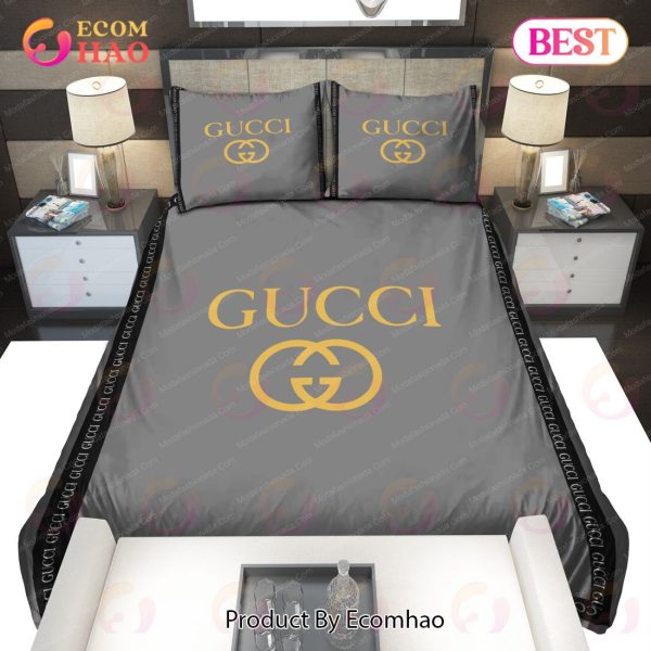 Grey Gucci Bedding Sets Home Decoration