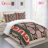Gucci Bedding Set Black And Gold Luxury Bed Sheets Home Decoration