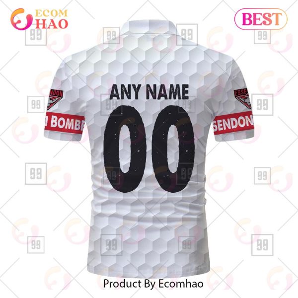 Personalized Golf AFL Essendon Bombers Polo Shirt
