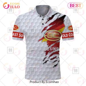 Personalized Golf AFL Gold Coast Suns Polo Shirt