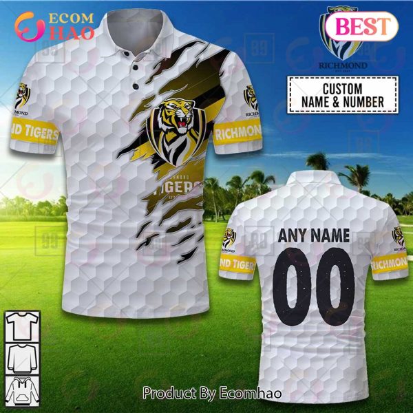 Personalized Golf AFL Richmond Tigers Polo Shirt