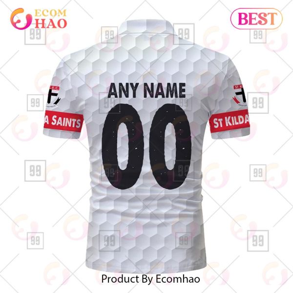 Personalized Golf AFL St Kilda Saints Polo Shirt