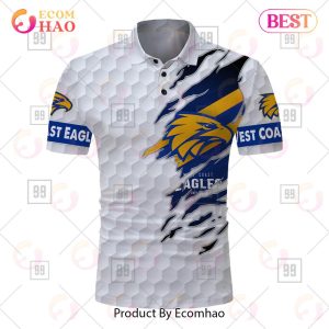 Personalized Golf AFL West Coast Eagles Polo Shirt
