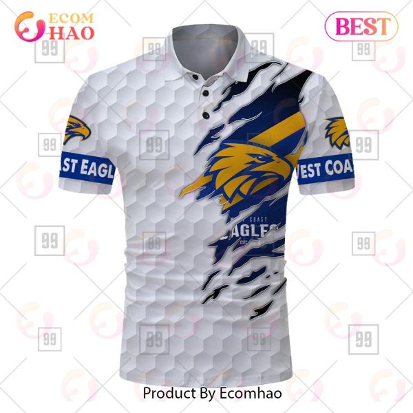 Personalized Golf AFL West Coast Eagles Polo Shirt
