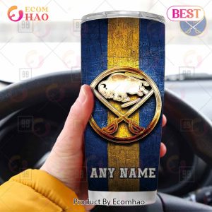 Personalized NHL Buffalo Sabres Old Metal Tumbler