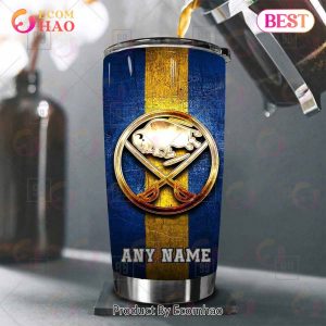 Personalized NHL Buffalo Sabres Old Metal Tumbler