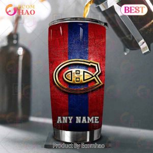 Personalized NHL Montreal Canadiens Old Metal Tumbler