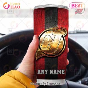 Personalized NHL New Jersey Devils Old Metal Tumbler