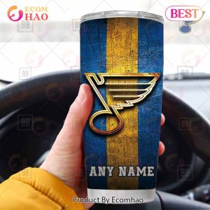Personalized NHL St. Louis Blues Old Metal Tumbler