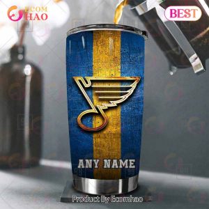 Personalized NHL St. Louis Blues Old Metal Tumbler