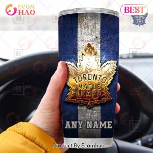 Personalized NHL Toronto Maple Leafs Old Metal Tumbler