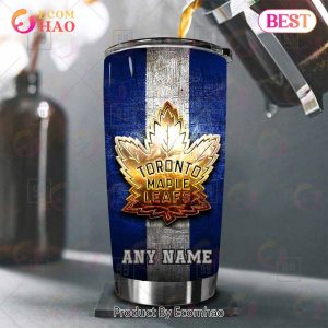 Personalized NHL Toronto Maple Leafs Old Metal Tumbler