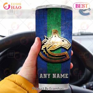 Personalized NHL Vancouver Canucks Old Metal Tumbler