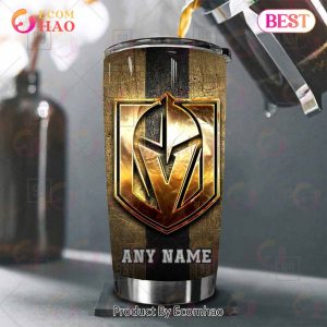 Personalized NHL Vegas Golden Knights Old Metal Tumbler