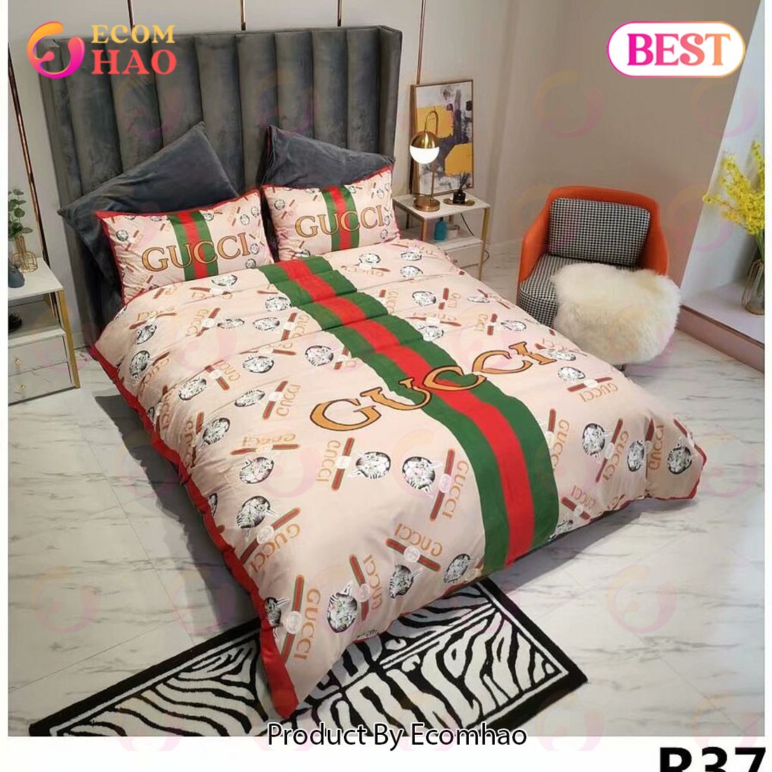 Gucci Bedding Sets Model 15 Luxury Brand Bedding Set Duvet Cover Home Decoration Bedding Sets Luxury Items