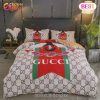 Gucci Bee Fashion Logo Luxury Brand Premium Bedding Setsbed Sets Bedroom Sets Comforter Sets Duvet Cover Bedspread