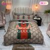 Gucci Bee Flower Luxury Brand High-End Bedding Sets Bedroom Decor Thanksgiving Decorations For Home Best Luxury Bed Sets