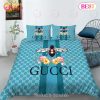 Gucci Bee Flower Luxury Brand High-End Bedding Sets Bedroom Decor Thanksgiving Decorations For Home Best Luxury Bed Sets