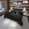 Gucci Black Panther Fashion Logo Luxury Brand Premium Bedding Sets Bedroom Decor Thanksgiving Decorations For Home