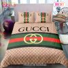 Gucci Brown Snake Luxury Brand High-End Bedding Sets Bedroom Decor Thanksgiving Decorations For Home Best Luxury Bed Sets Bedding Sets