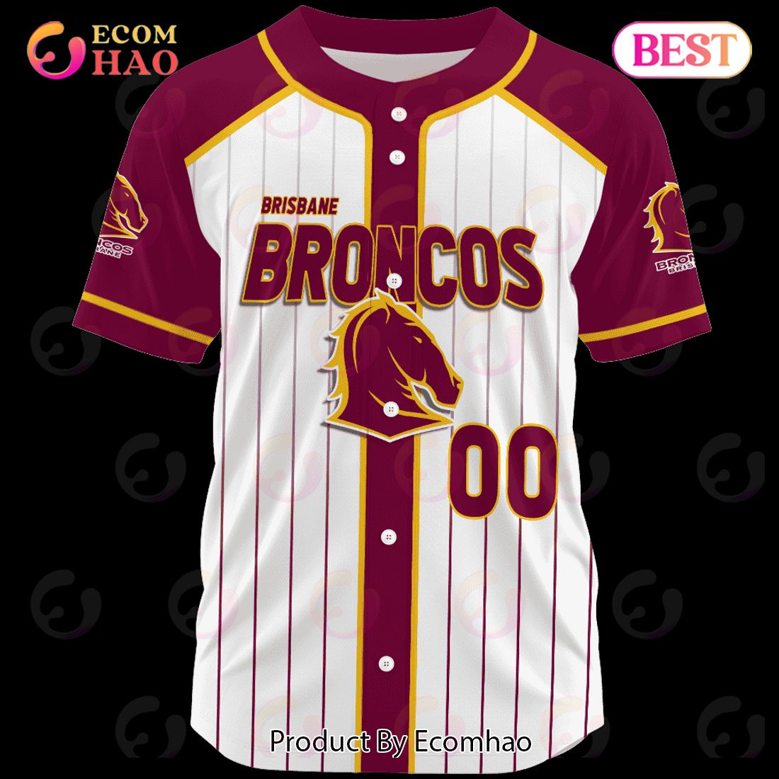 Personalized NRL Brisbane Broncos Special Baseball Jersey Design -  Torunstyle