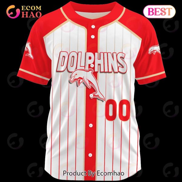 NRL Dolphins Baseball Jerseys 2023 Personalized