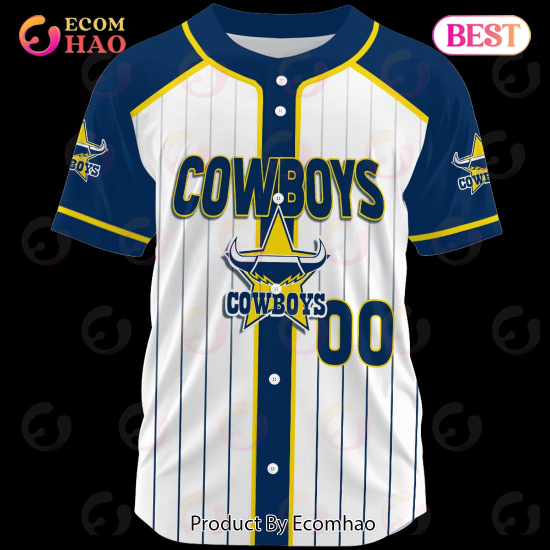 Personalized NRL North Queensland Cowboys Special Baseball Jersey Design -  Torunstyle