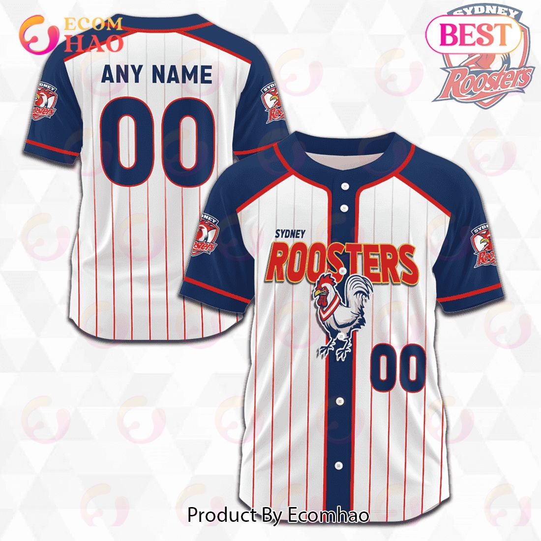 NRL Parramatta Eels Baseball Jerseys 2023 Personalized