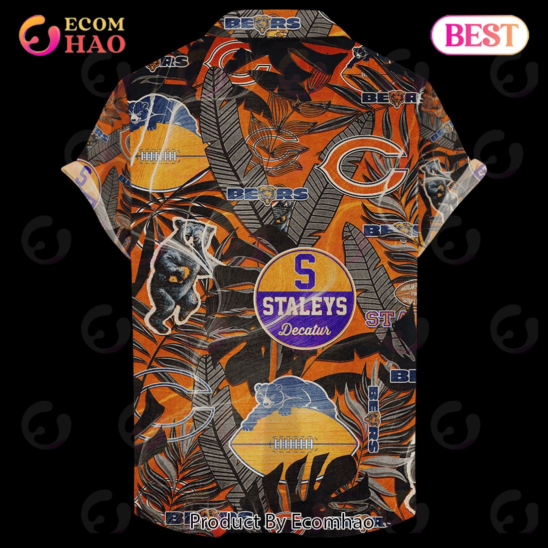 Chicago Bears Hawaiian Retro Logo Revolution NFL 2023