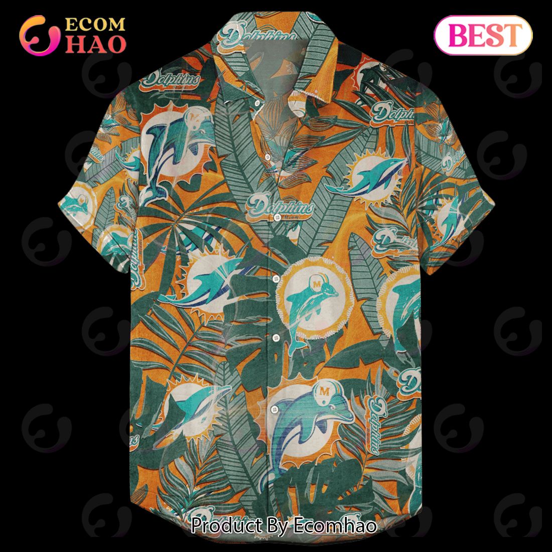 Miami Dolphins Hawaiian Retro Logo Revolution NFL 2023