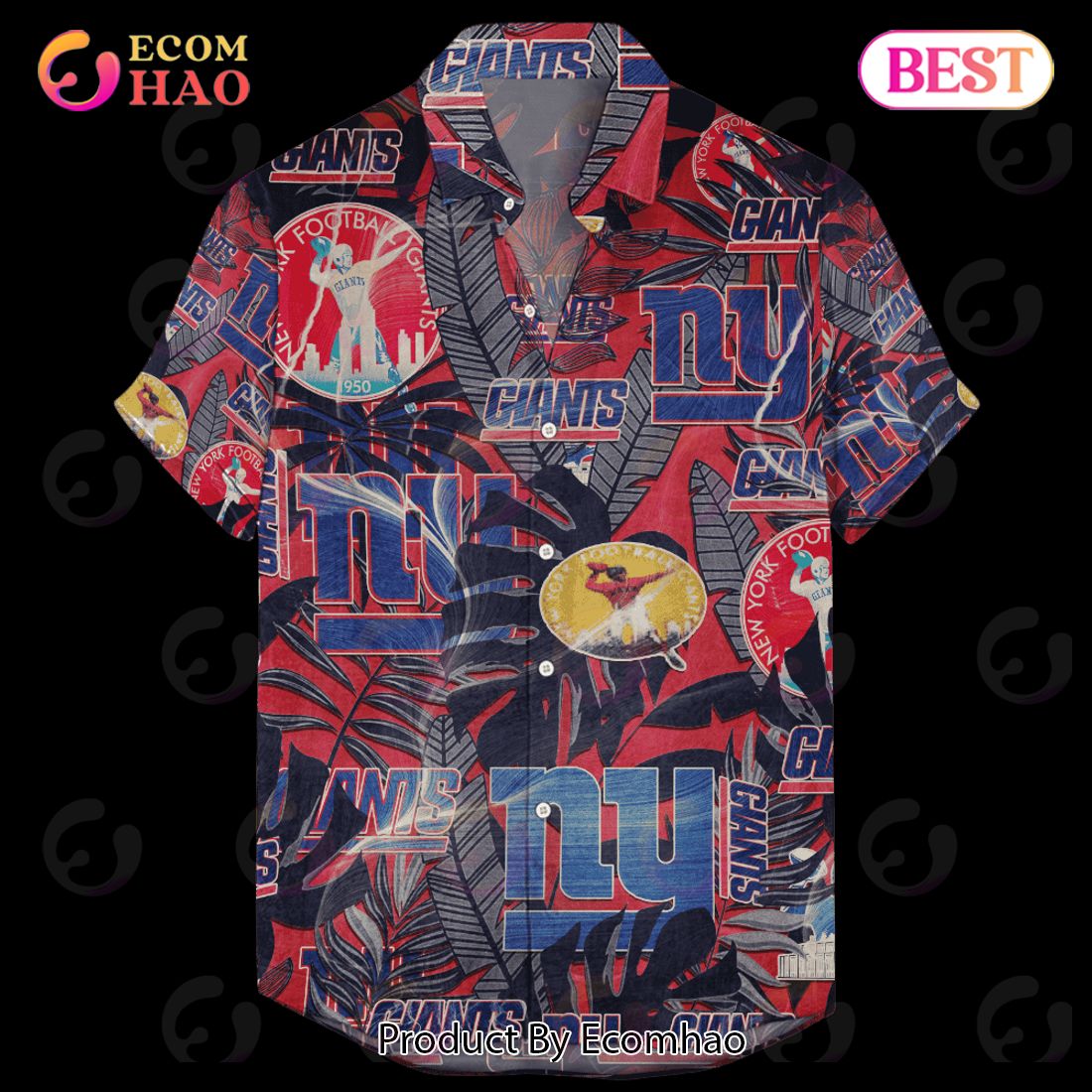 New York Giants Hawaiian Retro Logo Revolution NFL 2023