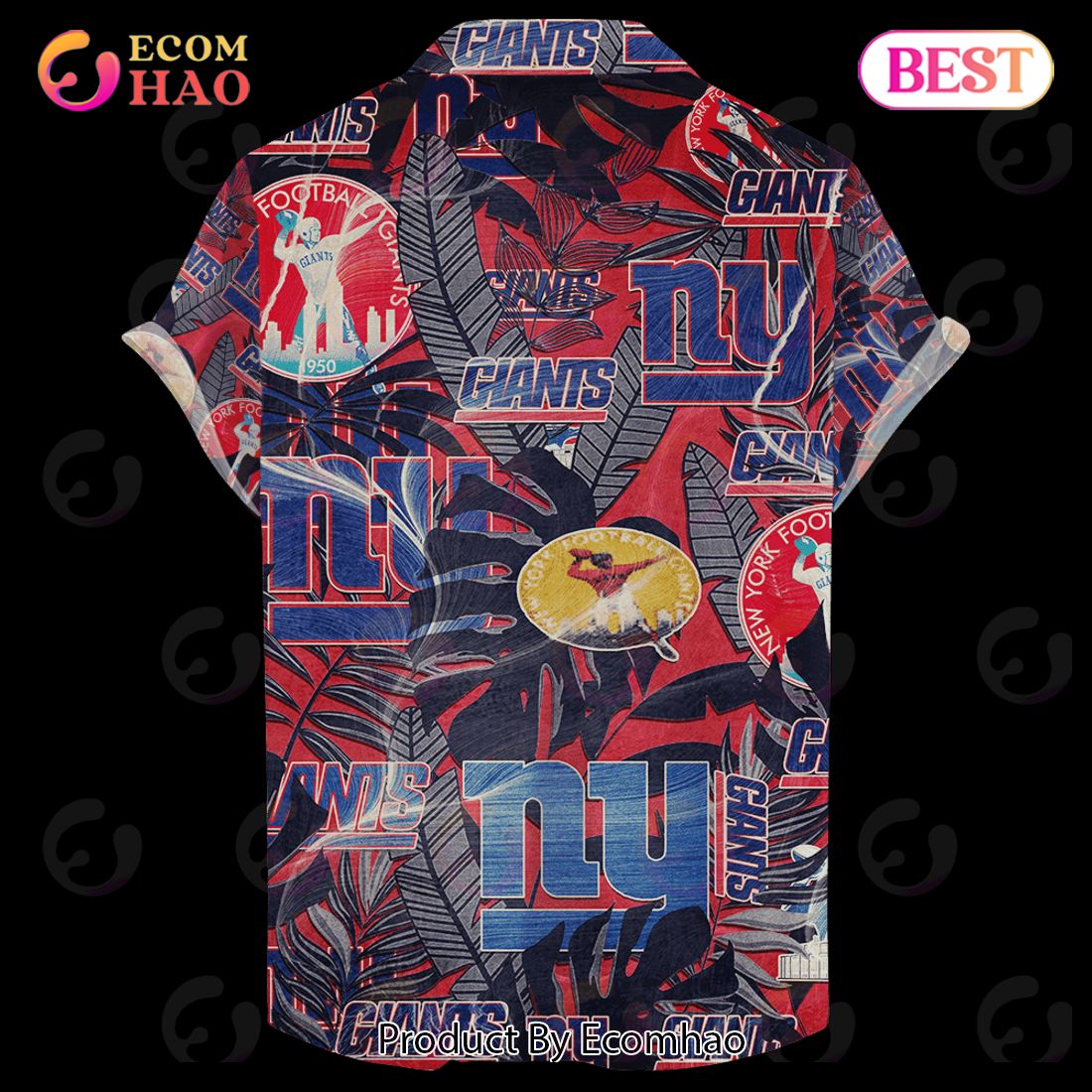 New York Giants Hawaiian Retro Logo Revolution NFL 2023