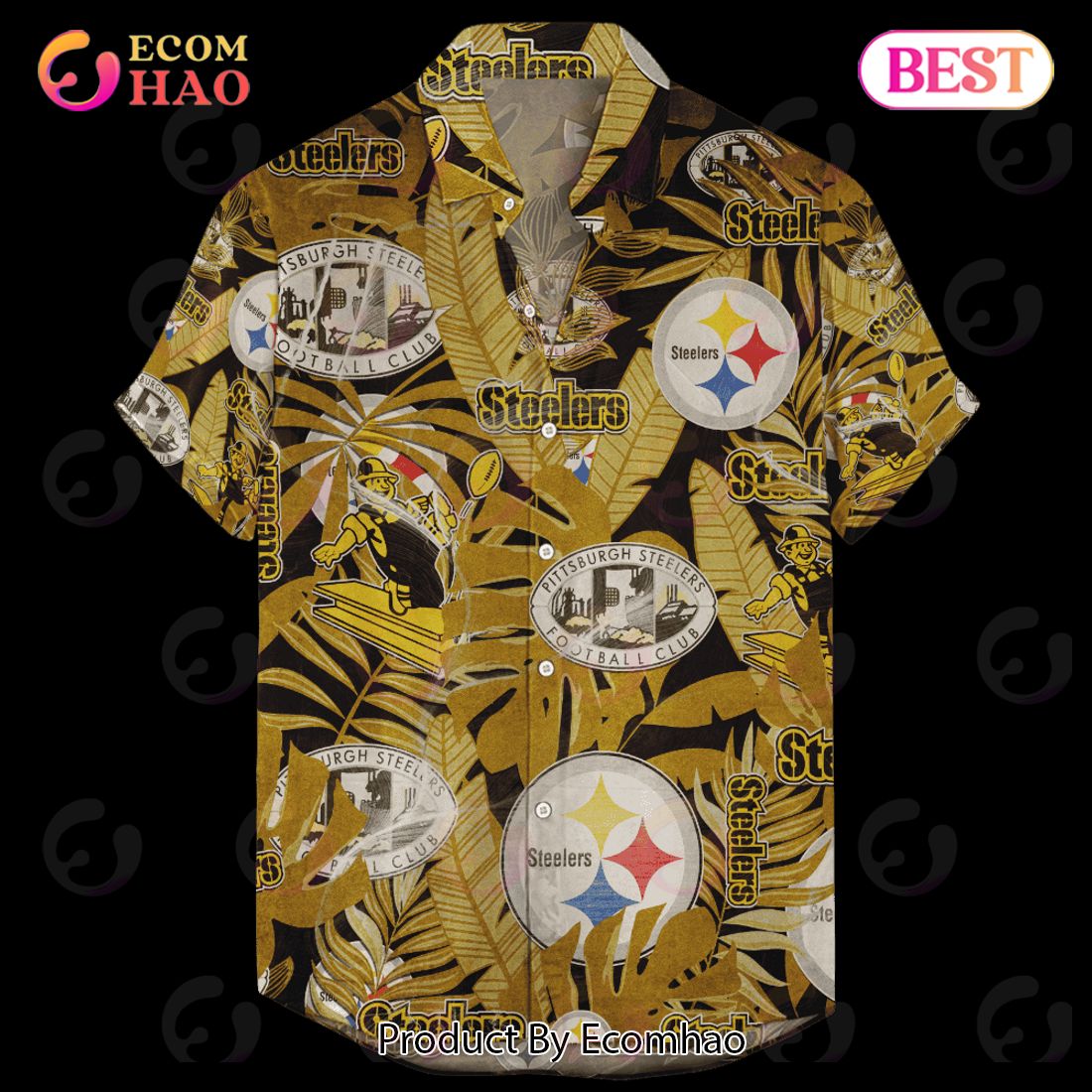 Pittsburgh Steelers Hawaiian Retro Logo Revolution NFL 2023