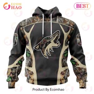 NHL Arizona Coyotes Special Camo Hunting Design 3D Hoodie