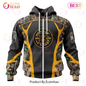 NHL Boston Bruins Special Camo Hunting Design 3D Hoodie
